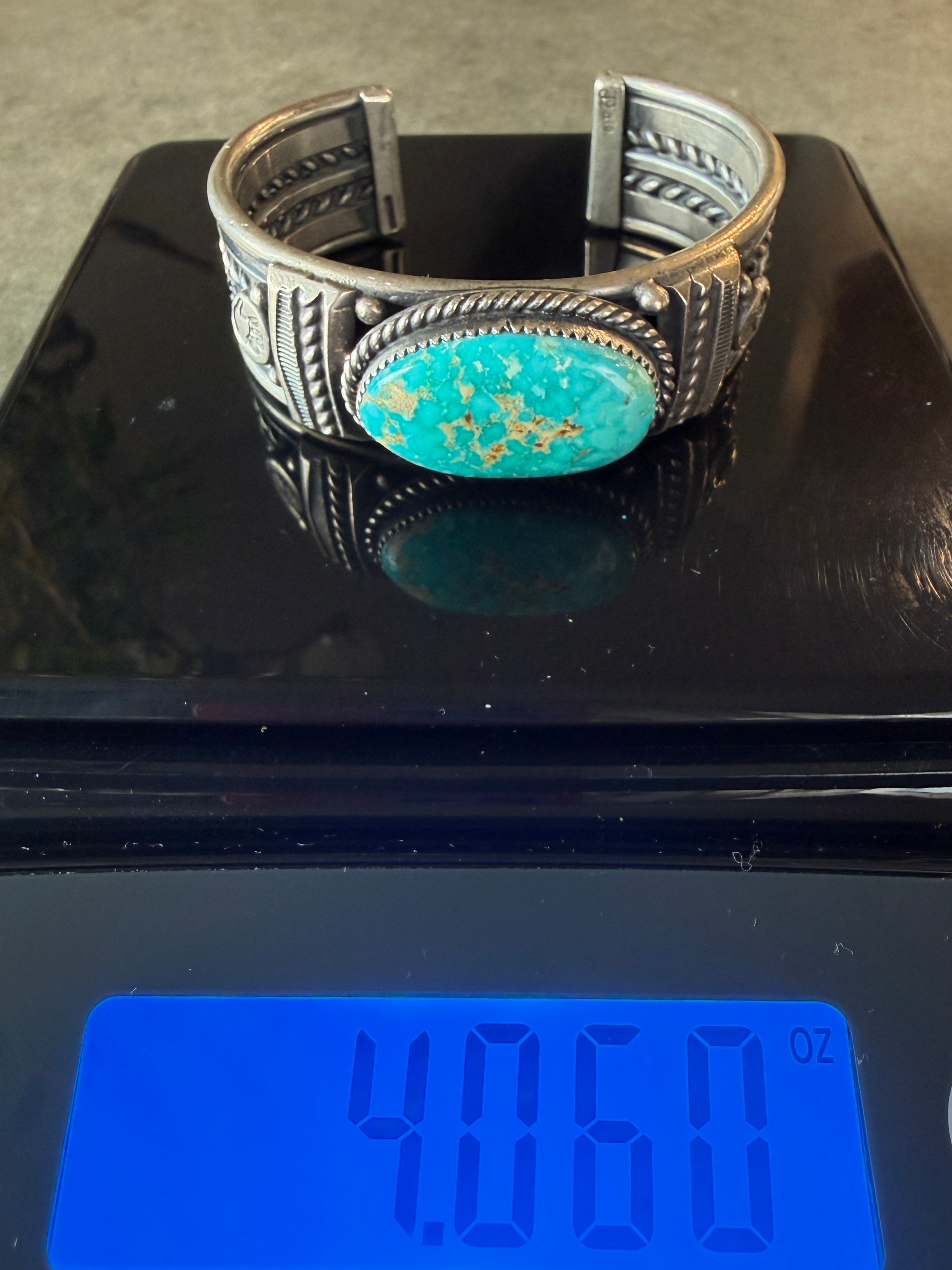 ✨Collection Piece -Dale Turquoise 115g SS Sonoran Cuff Signed