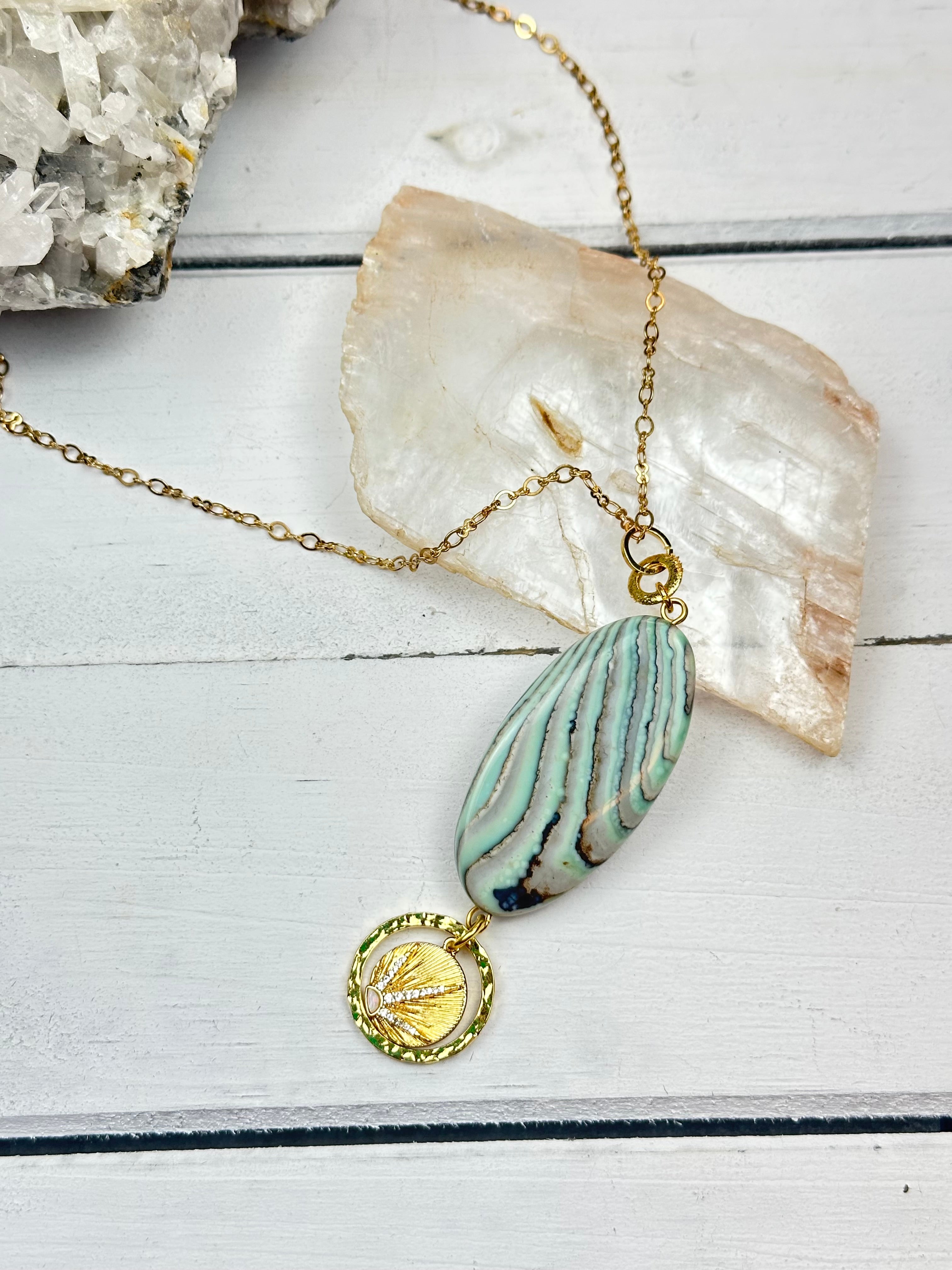 Charmed + Protected Pendant Necklace