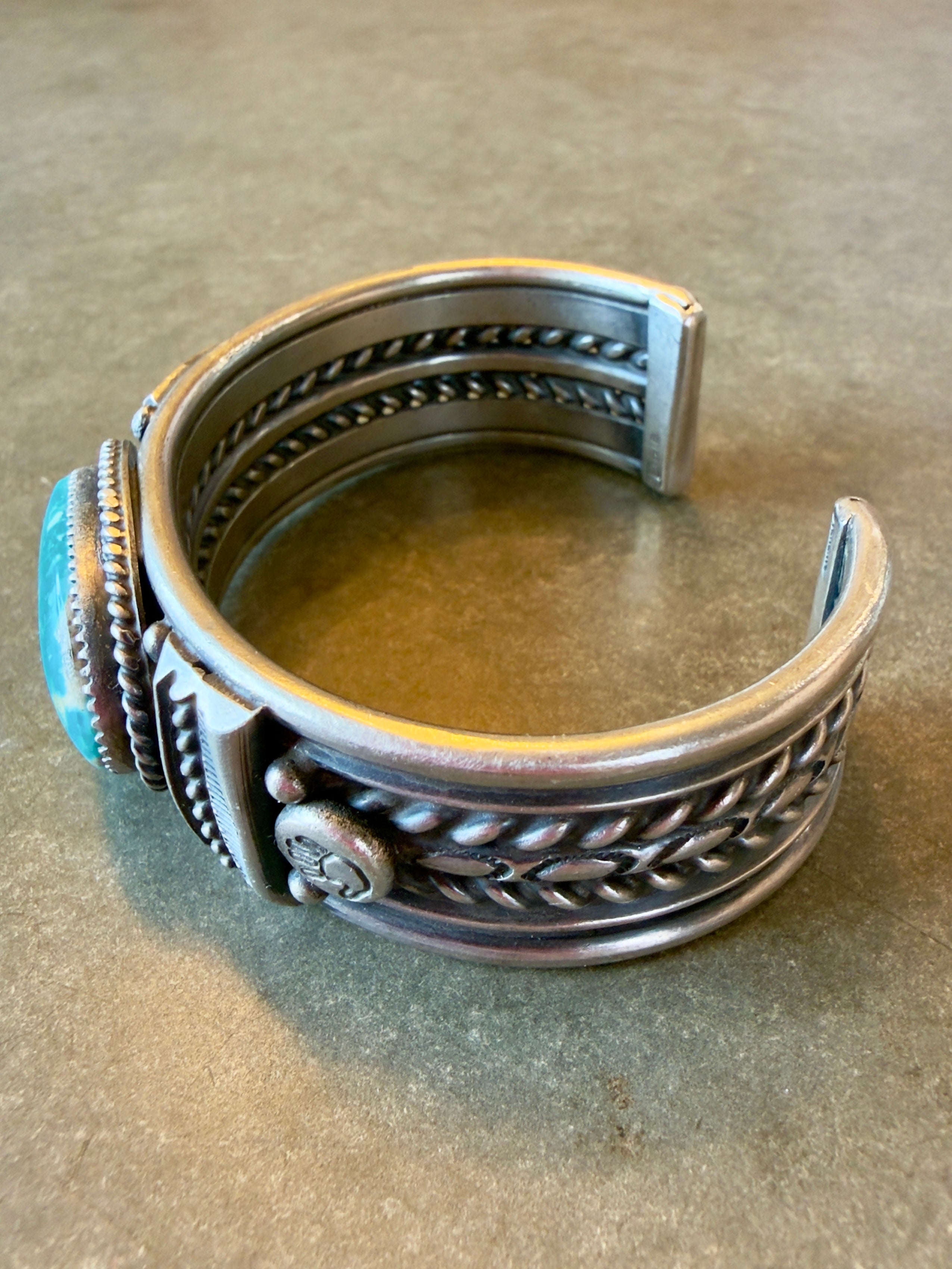 ✨Collection Piece -Dale Turquoise 115g SS Sonoran Cuff Signed