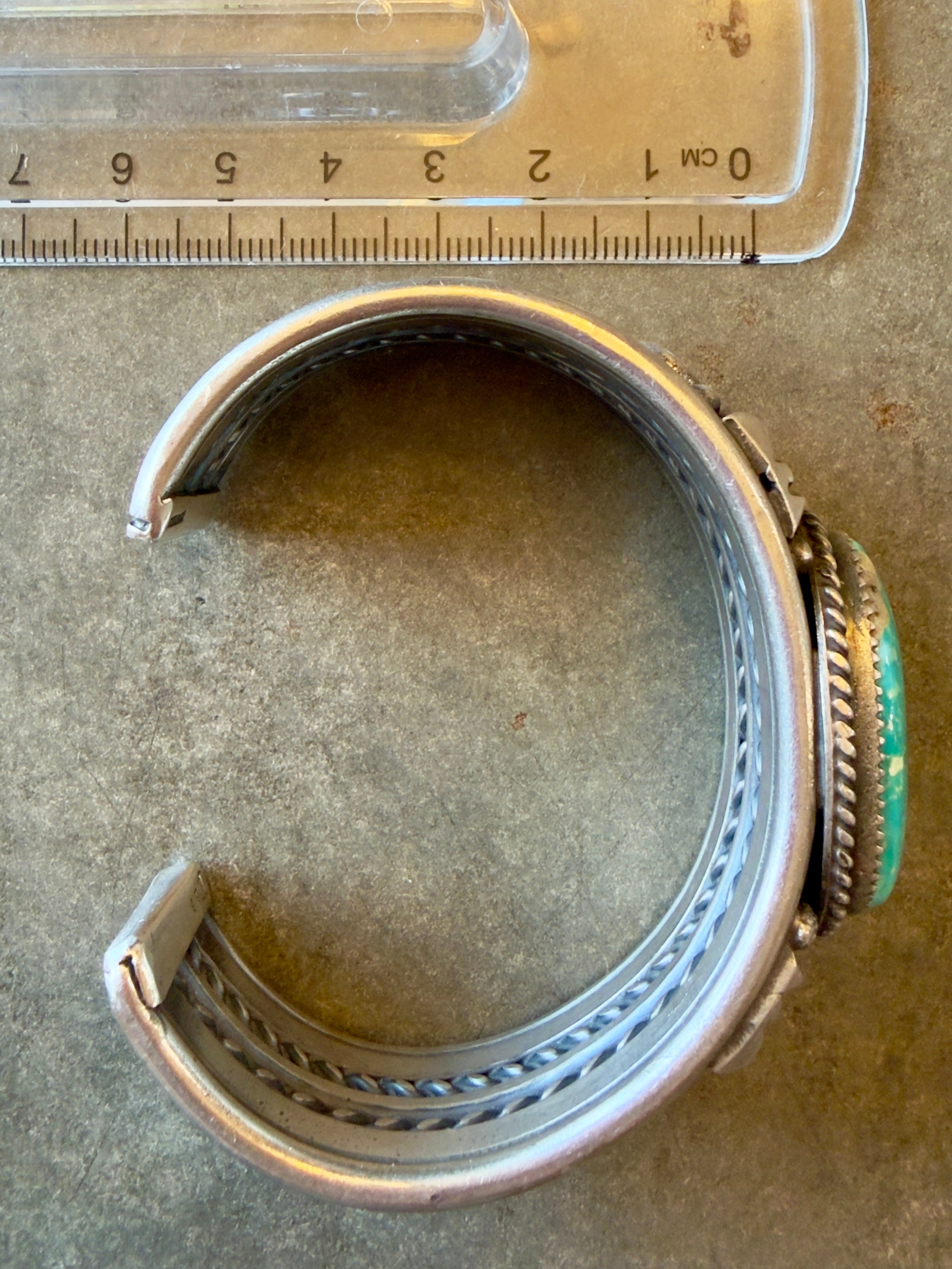 ✨Collection Piece -Dale Turquoise 115g SS Sonoran Cuff Signed