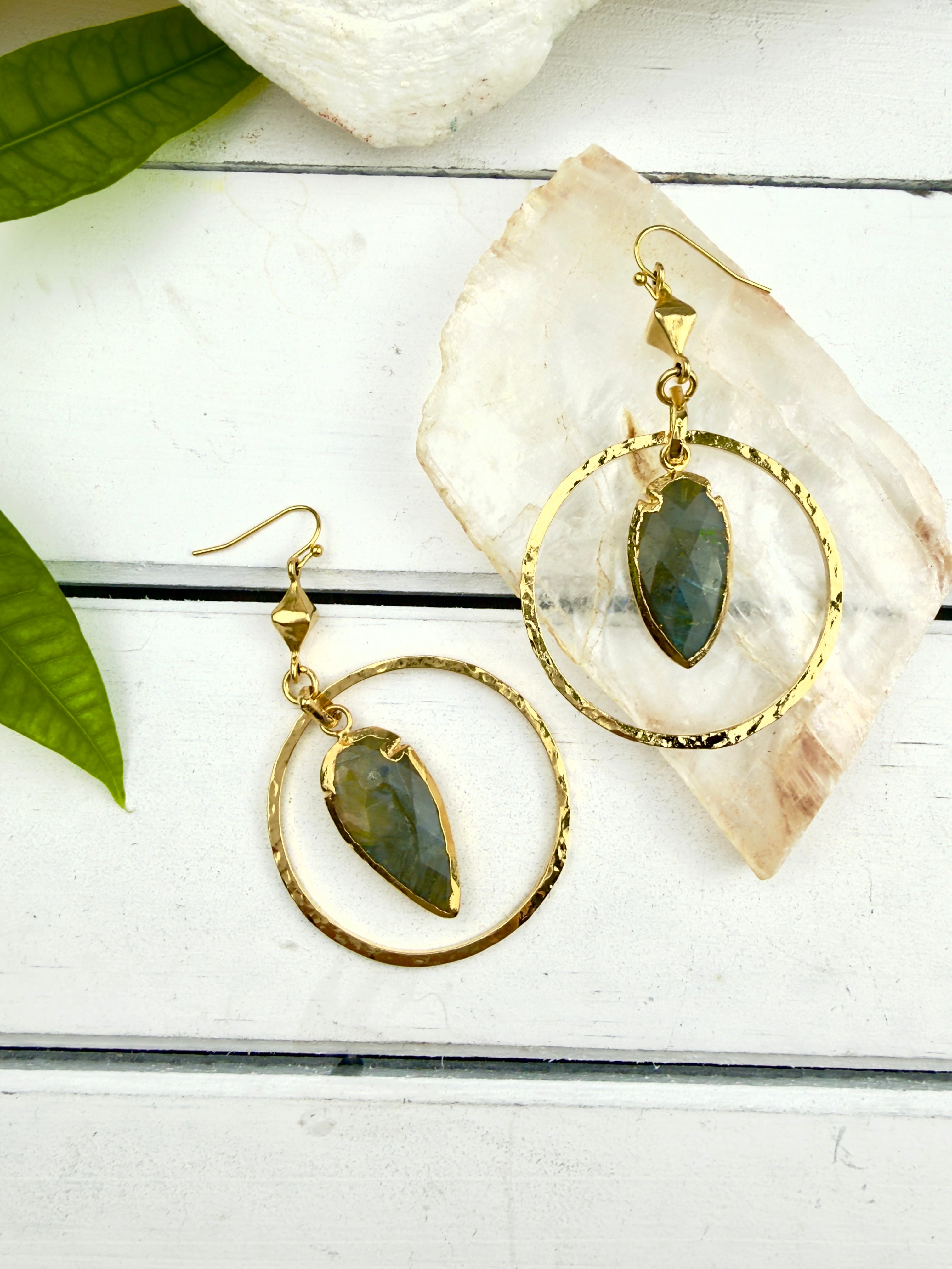 Zarina Labradorite Earrings