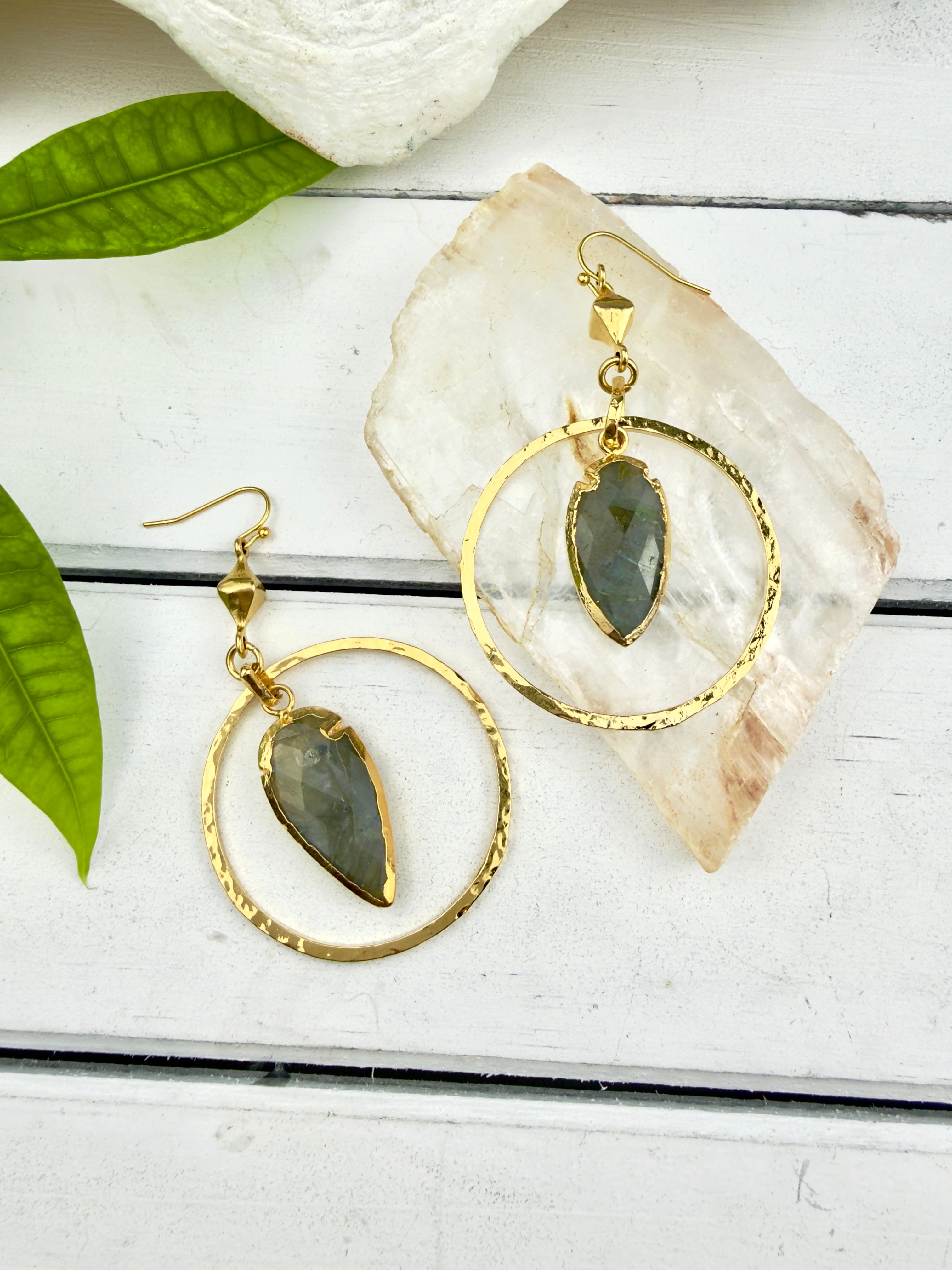 Zarina Labradorite Earrings
