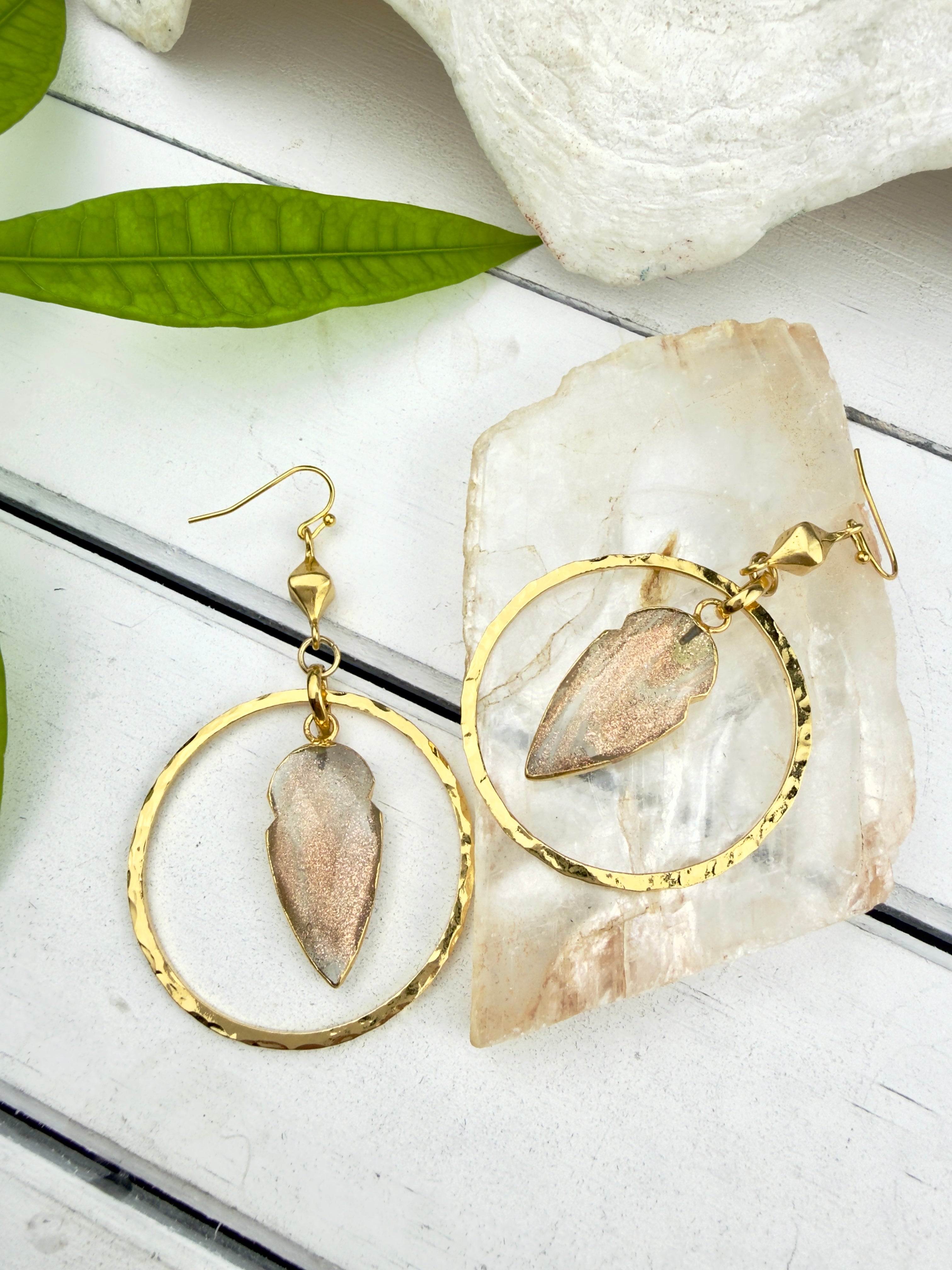 Zarina Sunstone Earrings