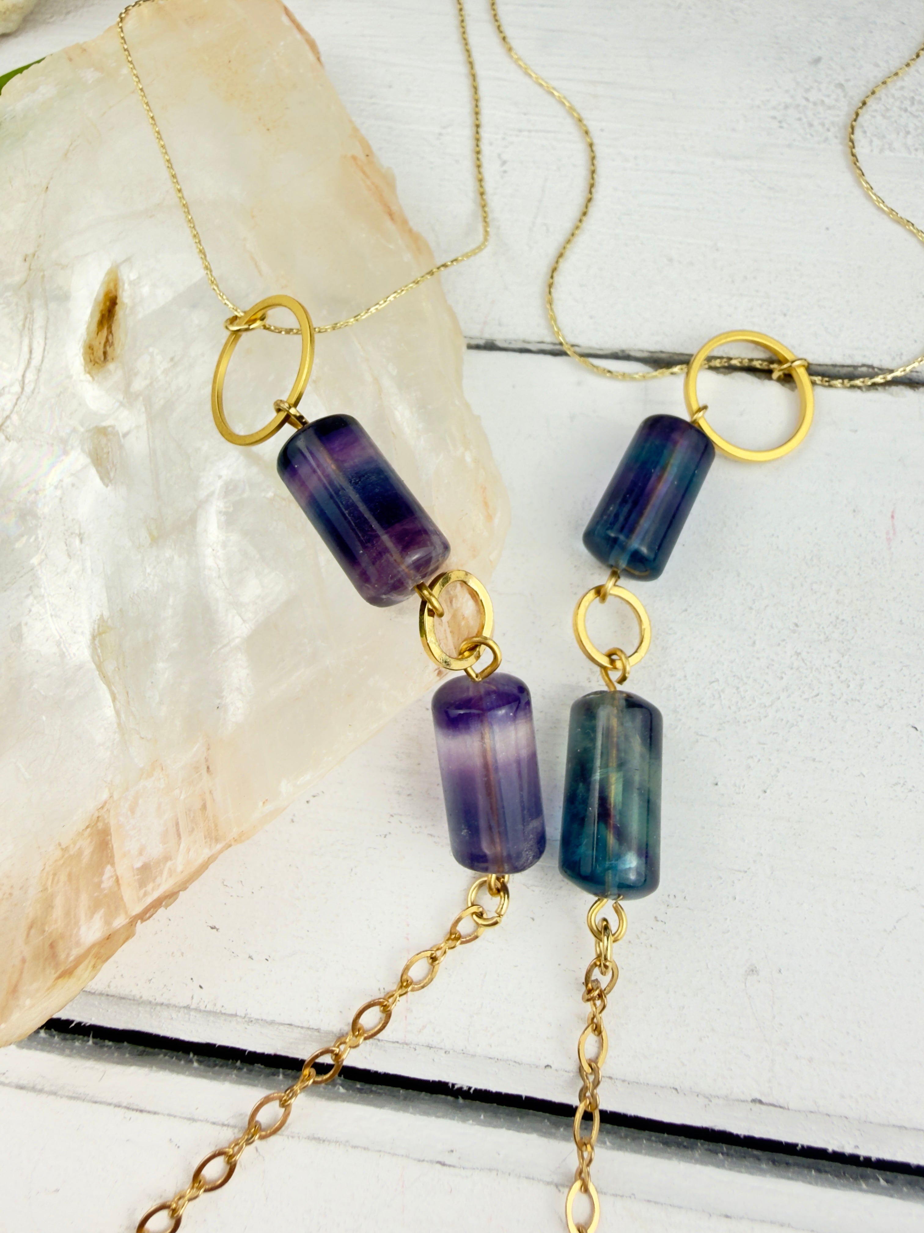 Feminine Fluorite Necklace