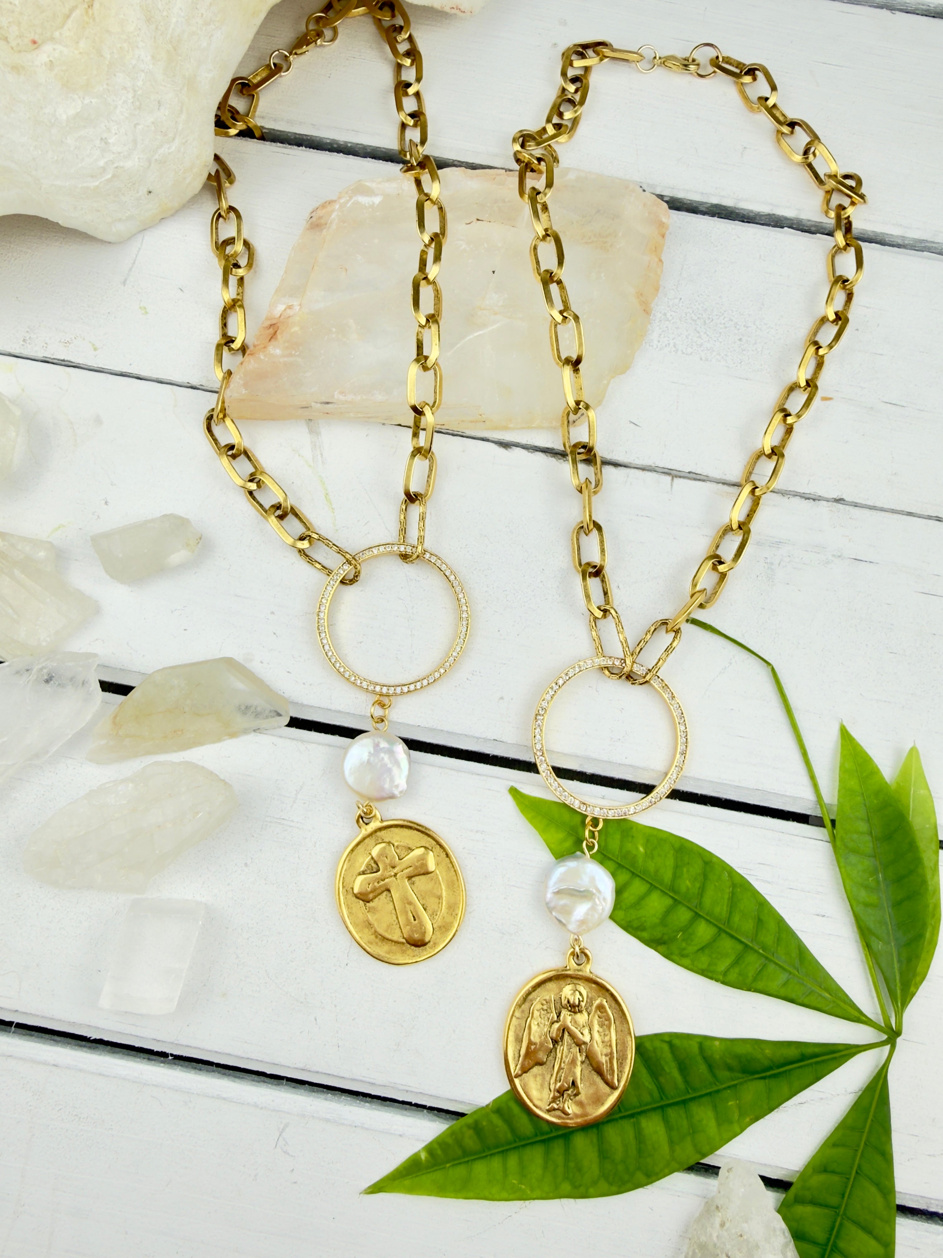 Lumina Drop Pearl Necklace