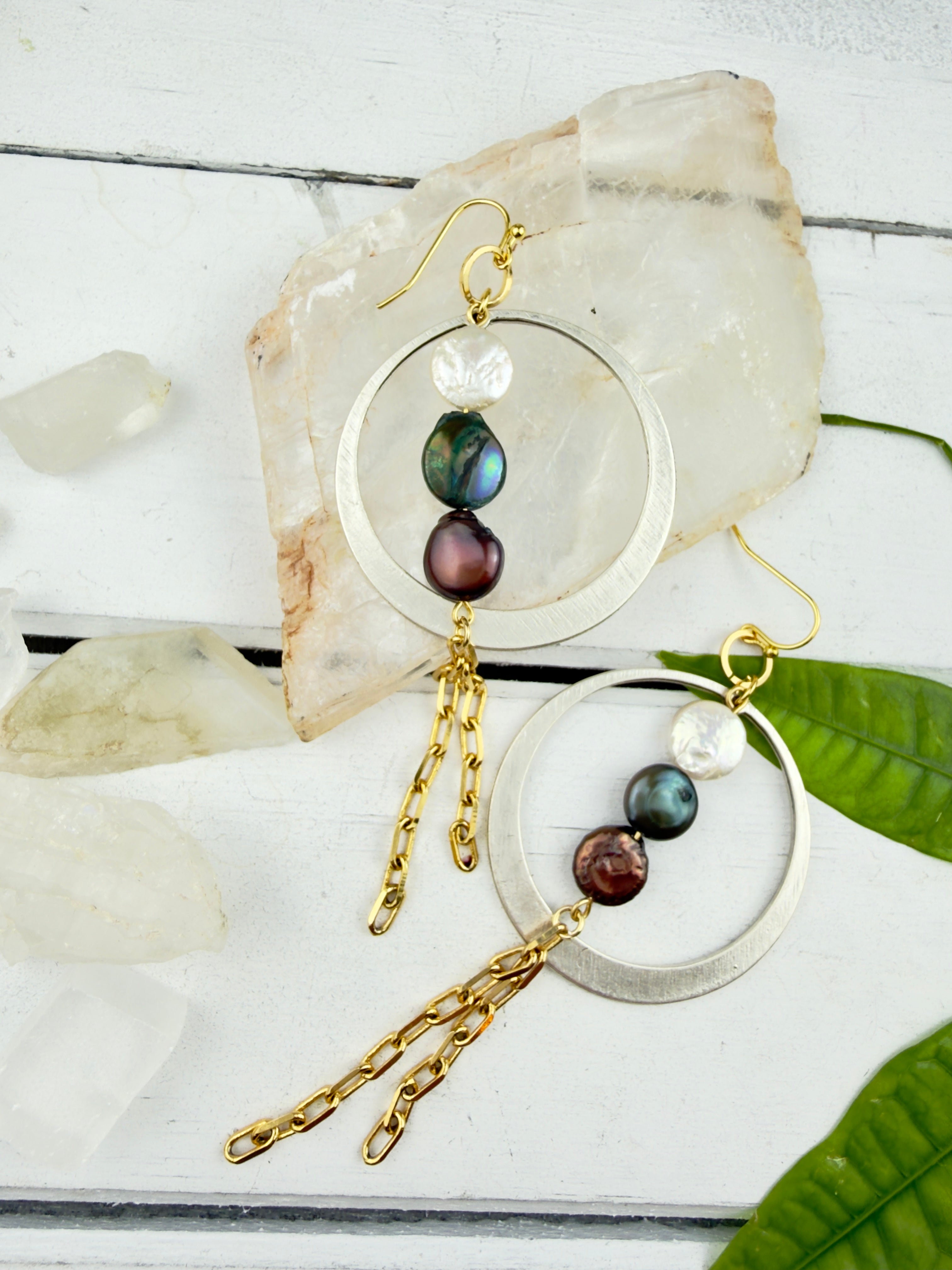 Empress Pearl Trinity Earrings