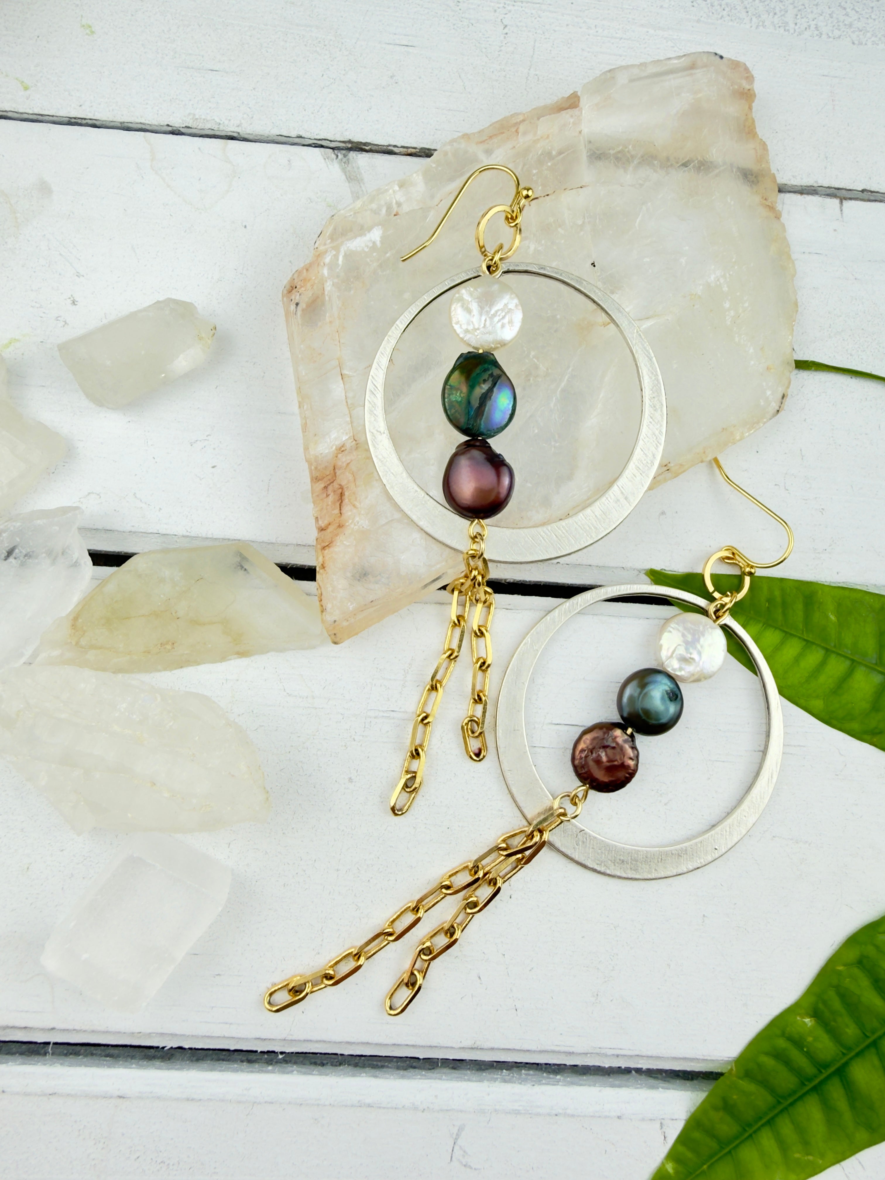 Empress Pearl Trinity Earrings