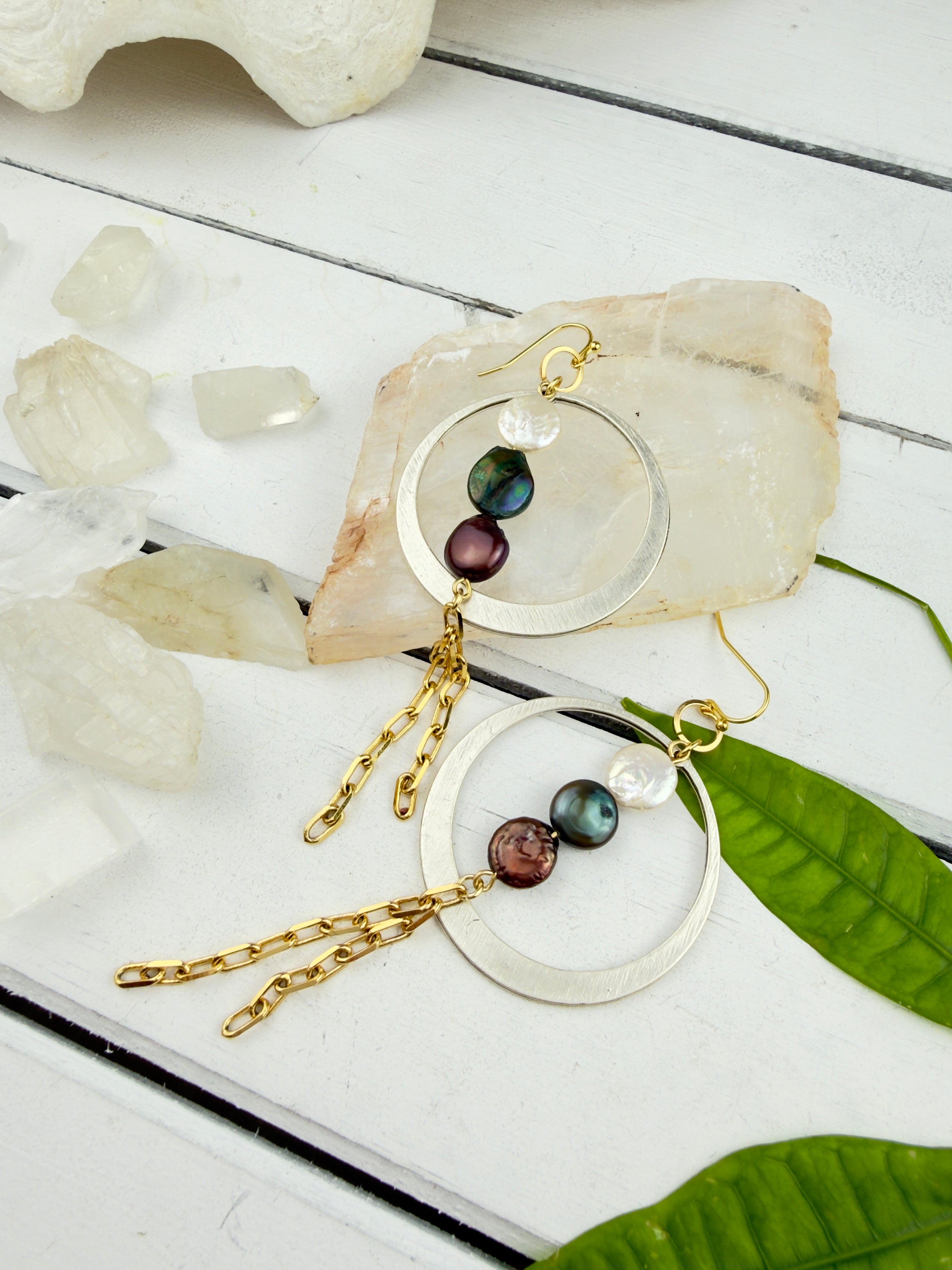 Empress Pearl Trinity Earrings