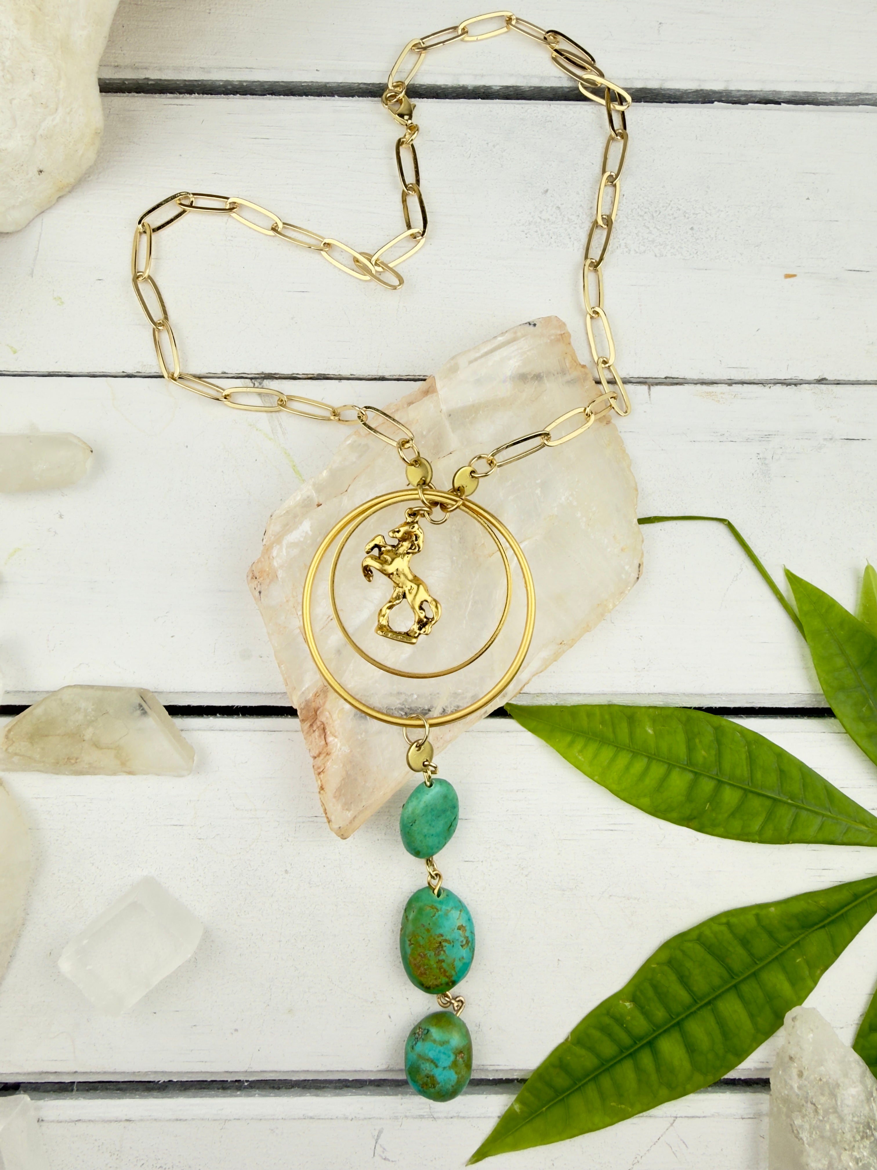 Grace + Fire Horse Necklace