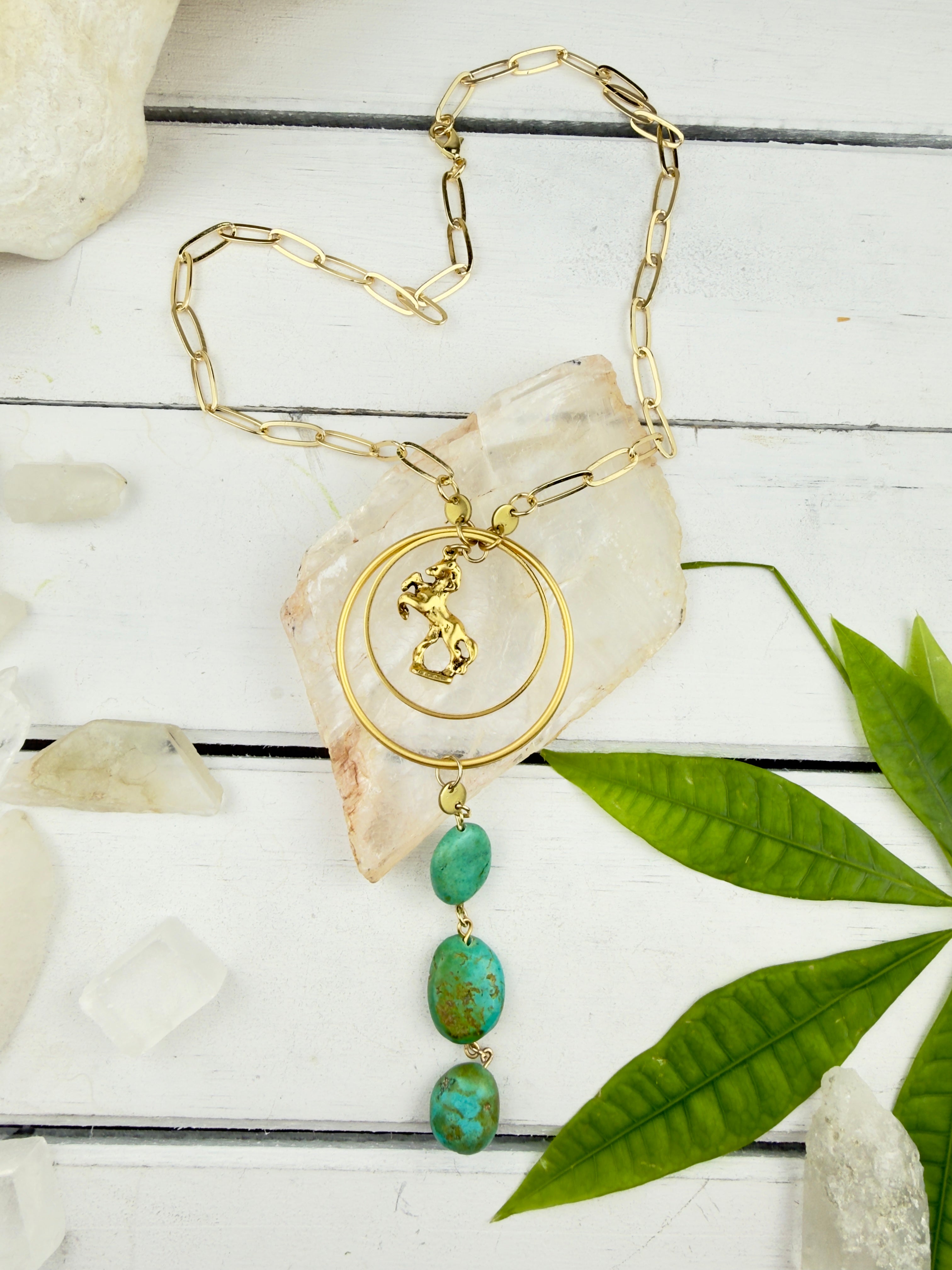 Grace + Fire Horse Necklace