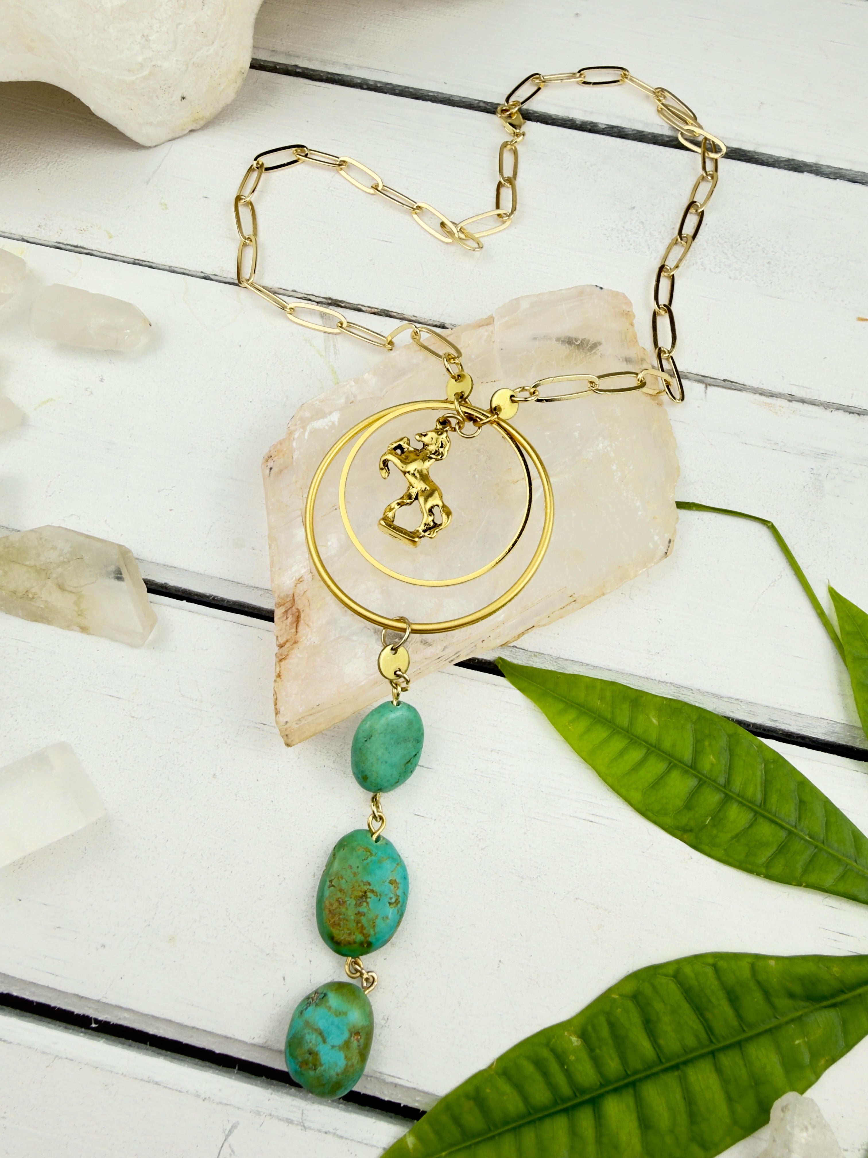 Grace + Fire Horse Necklace