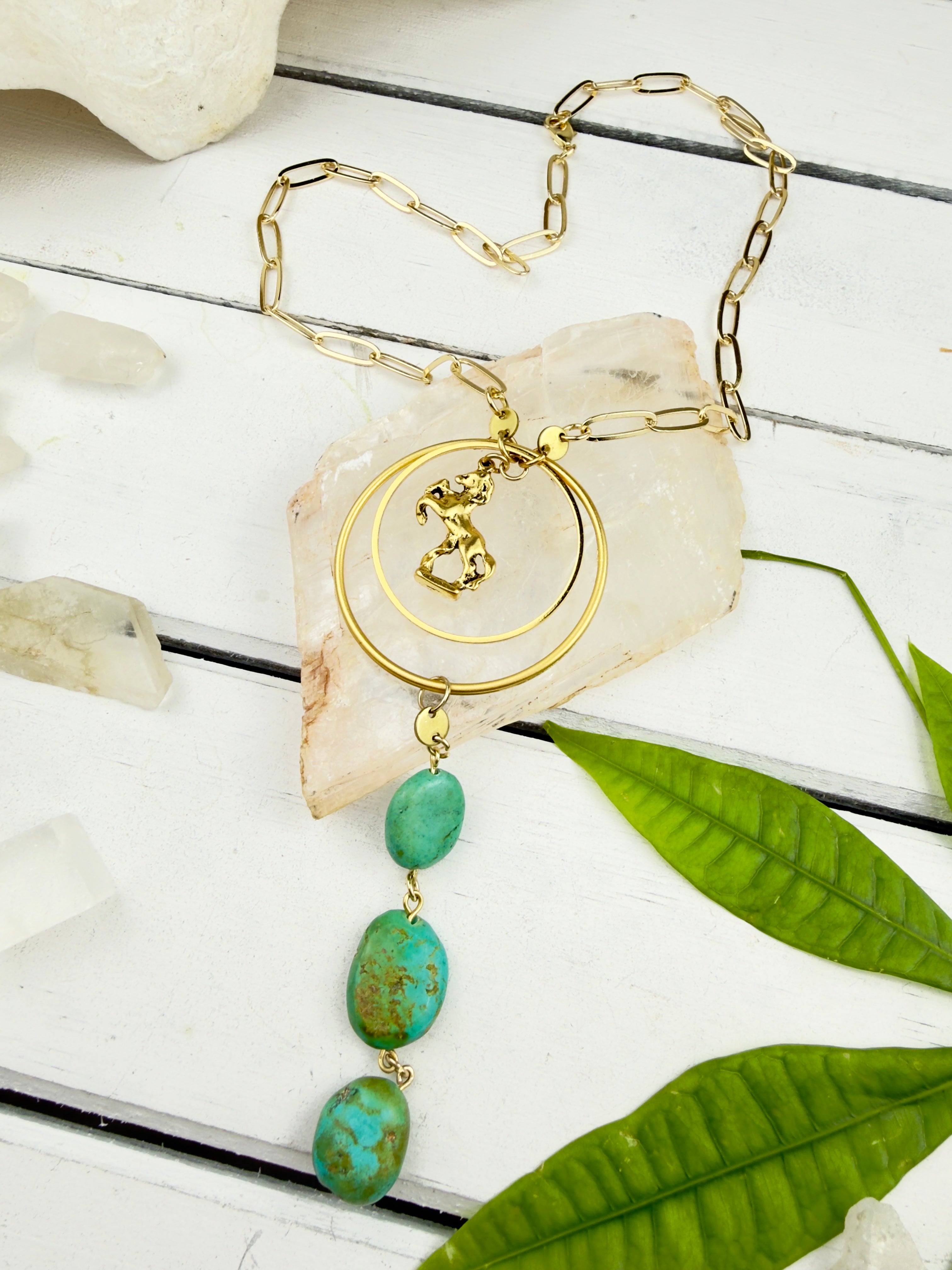Grace + Fire Horse Necklace