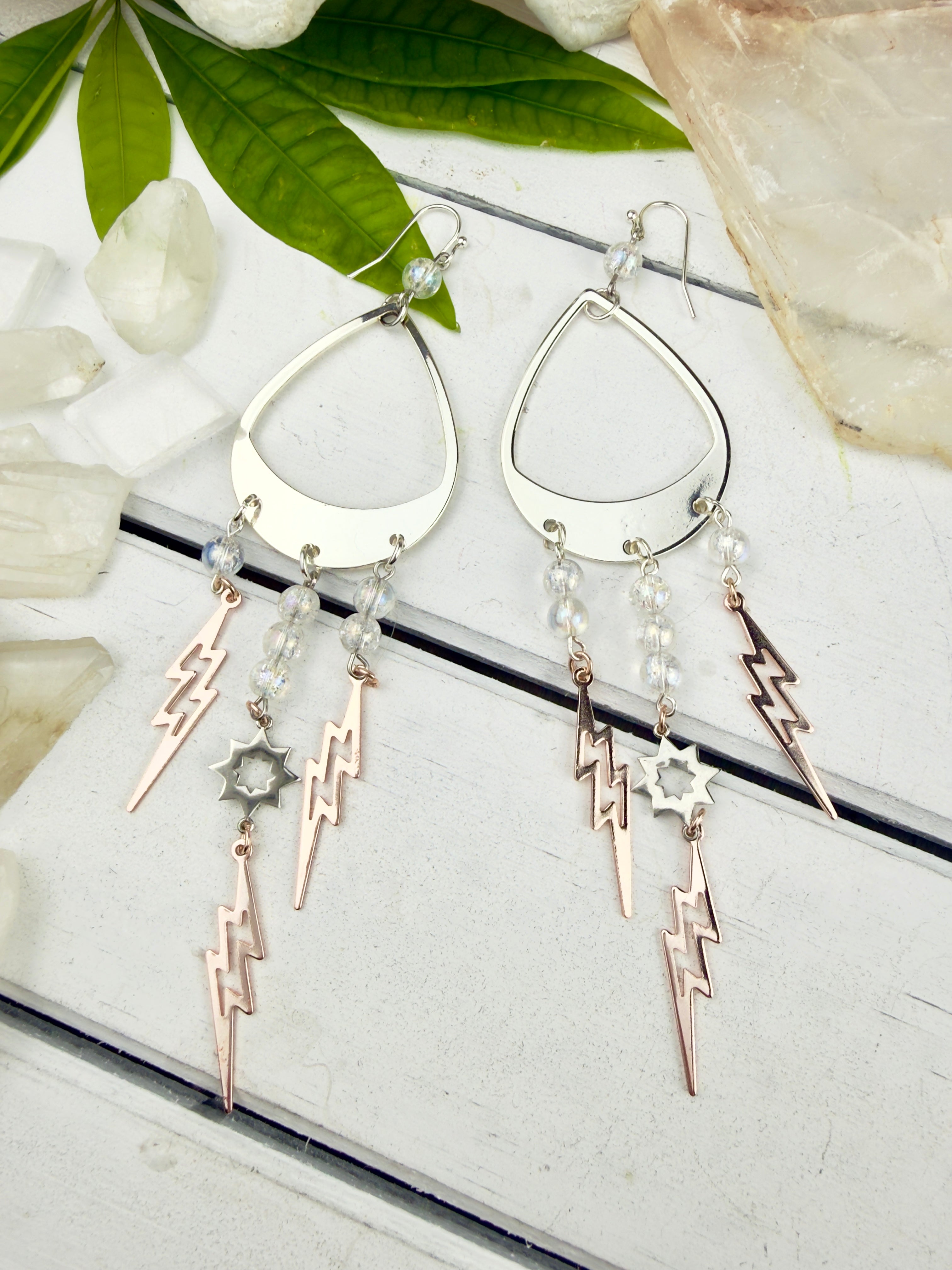Silver Vajra Earrings