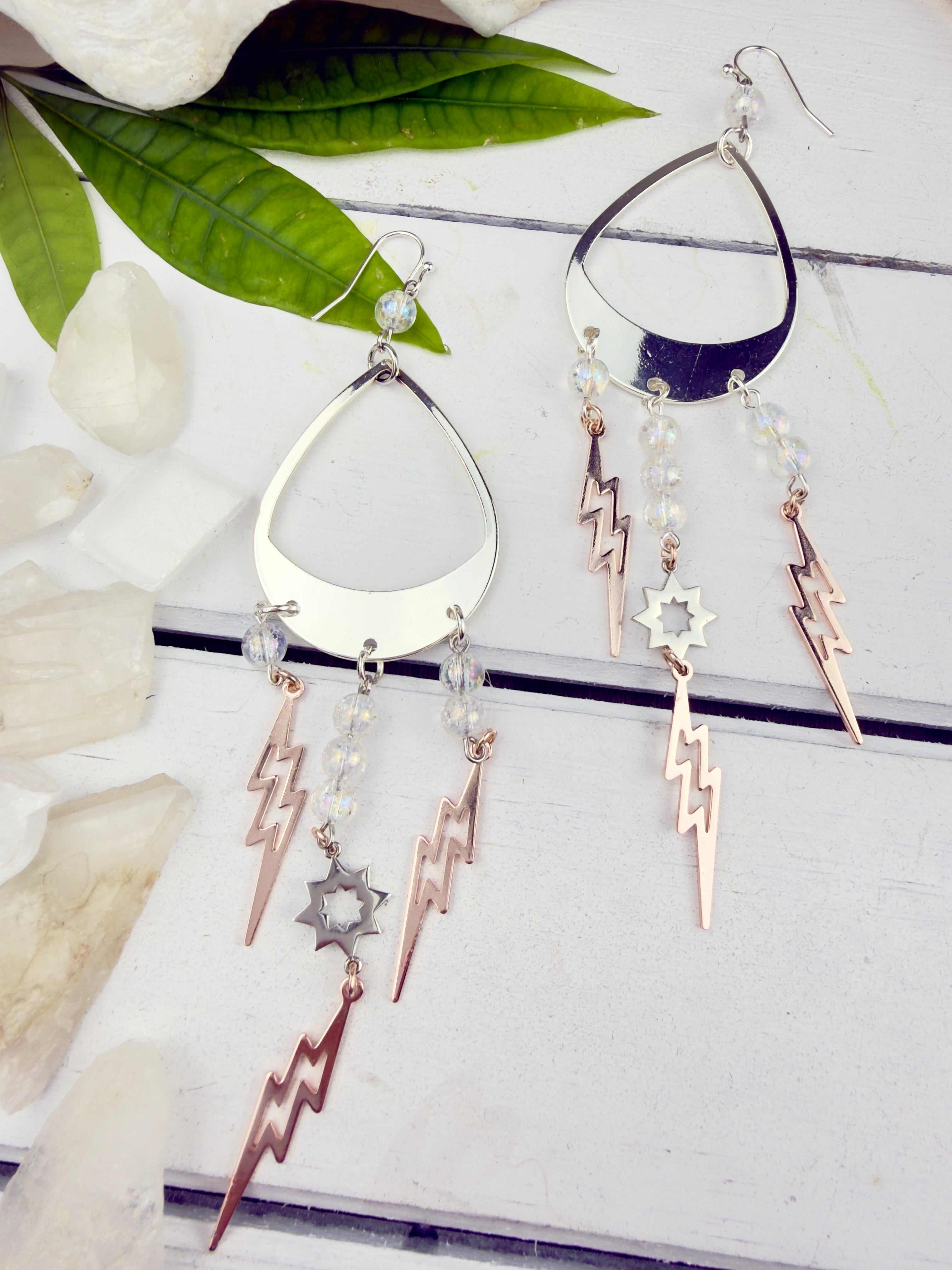 Silver Vajra Earrings