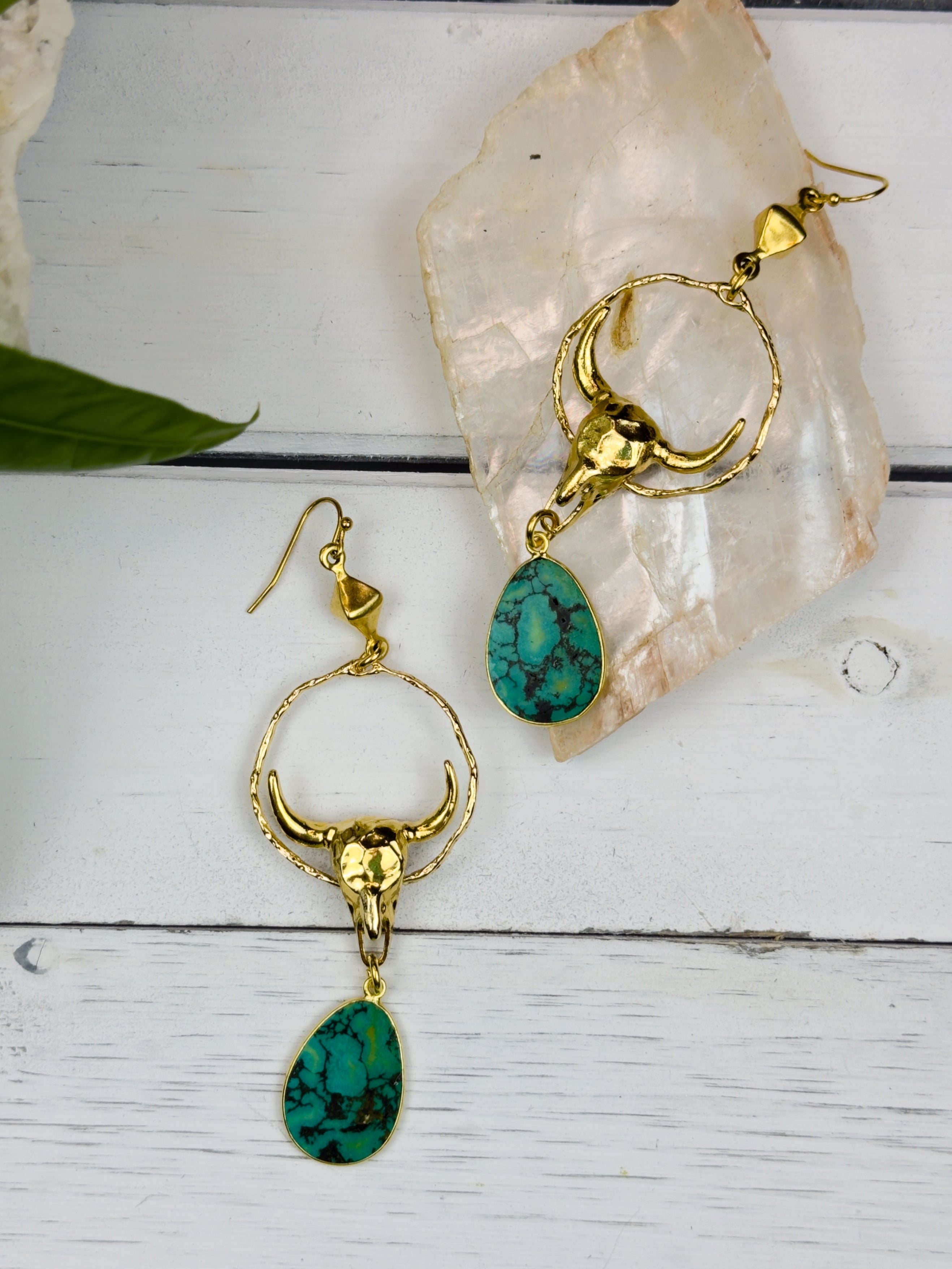 Giddy Up Turquoise Earrings