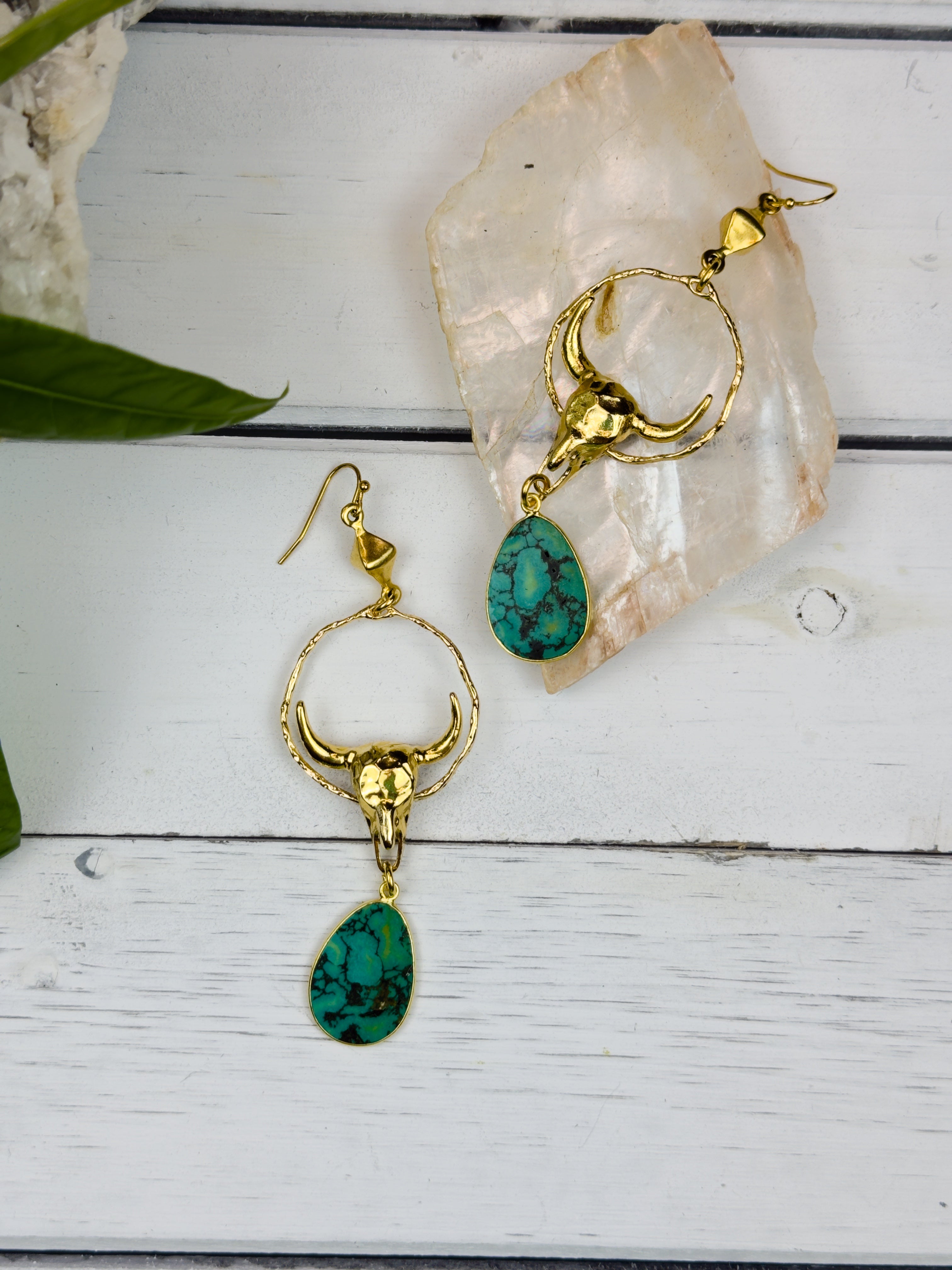 Giddy Up Turquoise Earrings